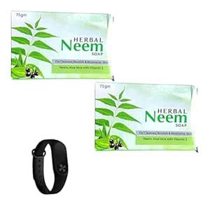 herbal neem anti acne pimple and anti bacterial skin clearing soap 75g ...