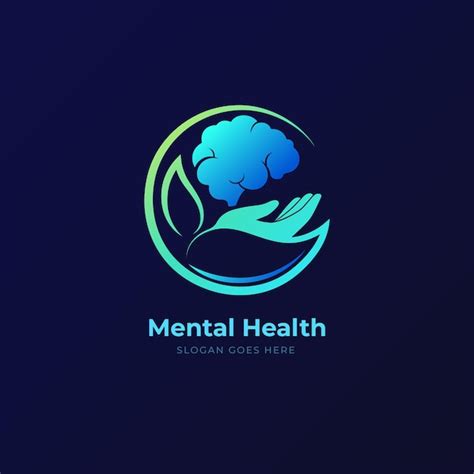 Gradient mental health logo | Free Vector