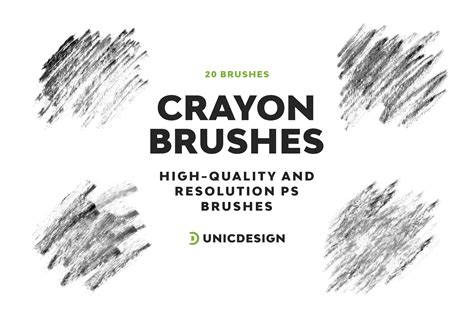 Crayon Brush Photoshop _ 200 Free Artistic Crayon Photoshop Brushes – XFCWK