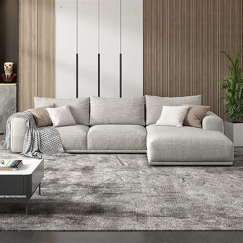 INLENDISH Roset Velvet 8 Seater U-Shape Sofa | Comfortable Living Room ...