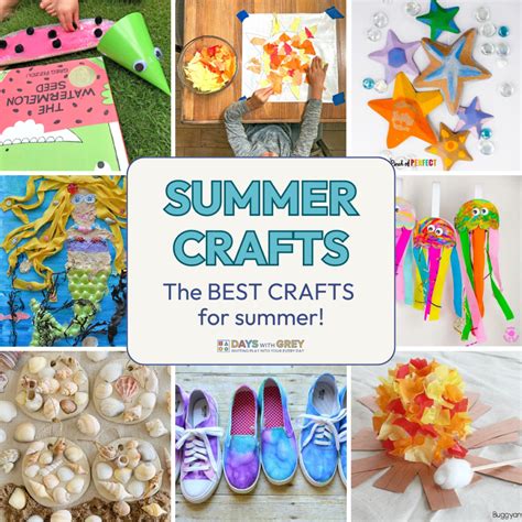20 Fun and Easy Summer Crafts for Kids to Make - Days With Grey