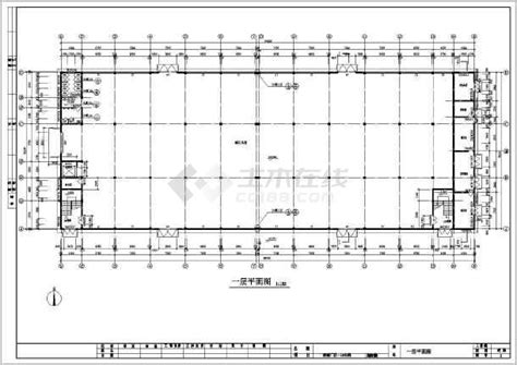 【建筑设计施工图】某二层框架结构服装厂房建筑设计施工图_cad图纸下载_土木在线