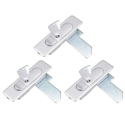 Buy uxcell Electric Cabinet Panel Cam Lock Push Button Pop Up Type Door ...