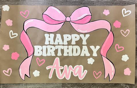 Hand Painted Custom Party Banner, Hand Painted Banner, Hand Painted ...