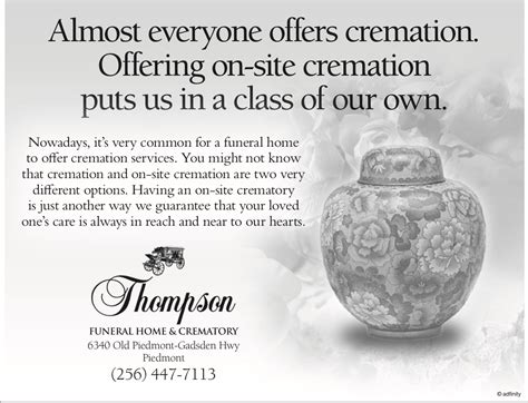 Thompson Funeral Home | Piedmont AL