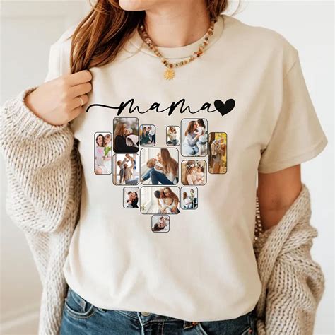 Custom Collage Mama T-shirt, Mothers Day Shirt, Gift for Dad, Gift for ...
