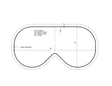Image result for Sleep Mask Pattern