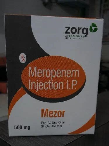Anti Biotic Injections - MEZOR 500MG Meropenem Injection IP Wholesale ...