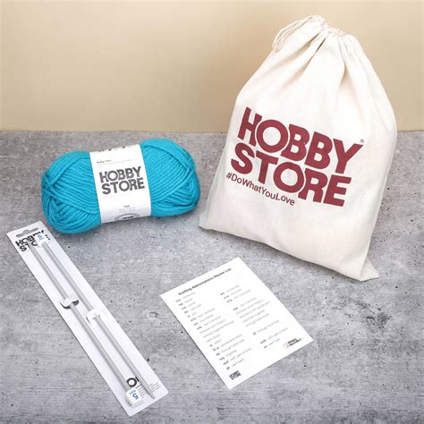 Beginner Knitting Kit – Bare Minimum Set by Hobby Store – Magic Needles