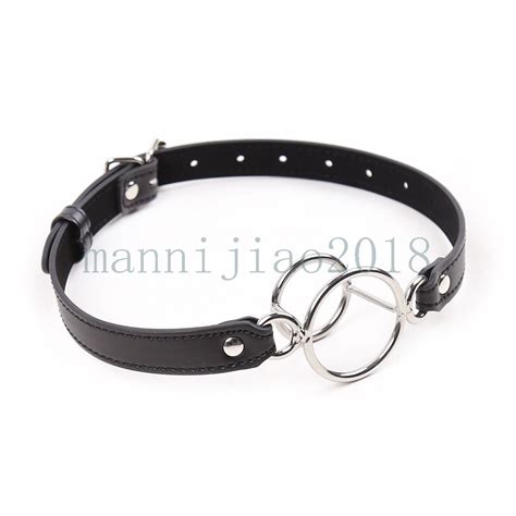 Silver Double O Ring Spider Gag with Black Straps - India | Ubuy