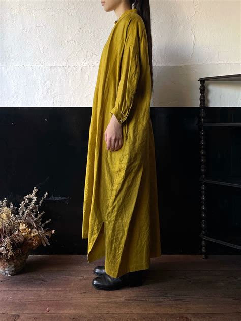suzuki takayuki peasant dress T001-15 ginkgo | TALE COCOON