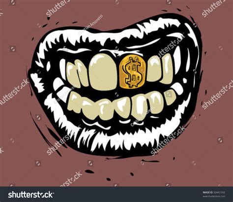 Gold Teeth Background