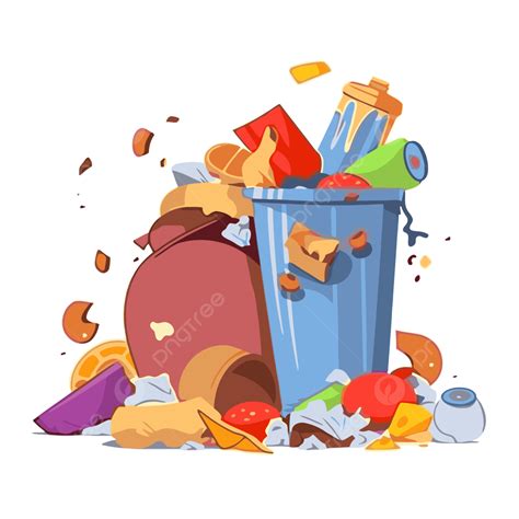 Garbage Clip Art Cartoon Trash Bin Angry Cartoon Trash Bin
