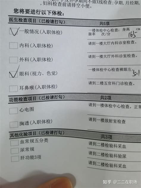 入职体检项目有哪些？ - 知乎