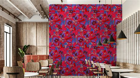 70s Tulip Floral Retro Wallpaper