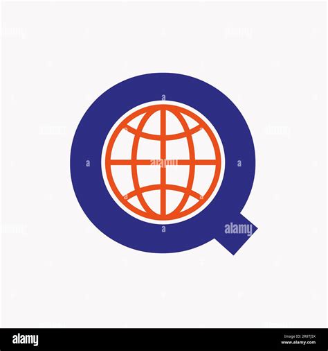 Letter Q Global Logo Design. Global Logotype Symbol Vector Template ...