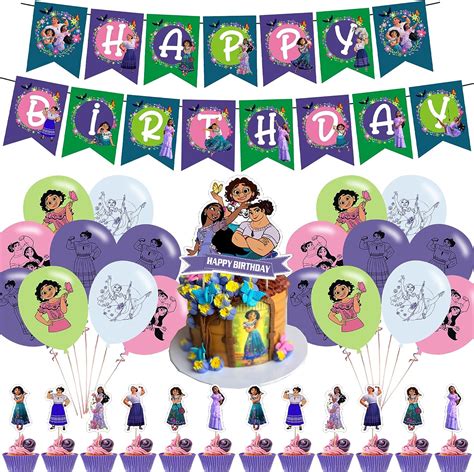34 Pcs The Encanto Birthday Party Decorations Set, 1 India | Ubuy