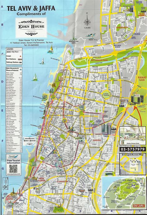 Jerusalem Tel Aviv Map : Map of Tel Aviv, Israel / Satellite tel aviv ...