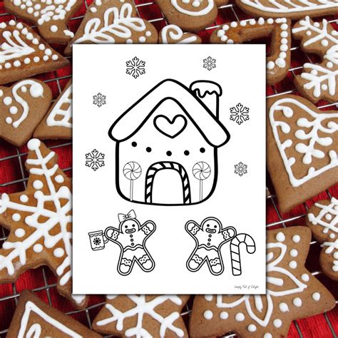 Cute Gingerbread Man Coloring Pages (Free Printable!)