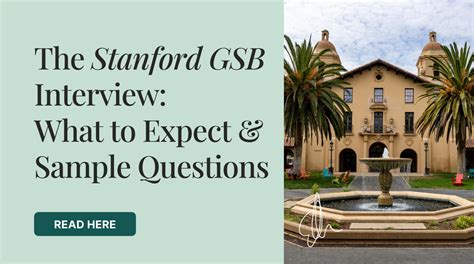 Stanford Interview: What to Expect + Sample Questions