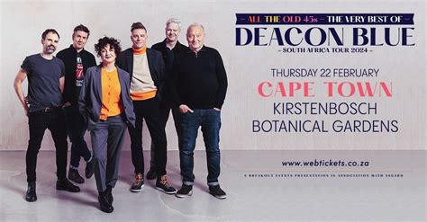 Deacon Blue - Live in Cape Town, Kirstenbosch Botanical Gardens, Cape ...
