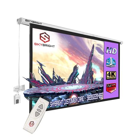 Skybright 100 Inch HD Technology for Home Theater/Motorised Projection ...