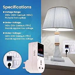 BTSVP01 220V 10A Automatic Voltage Protector Socket