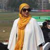 Virat, wife of Aamir Raza Hussain during a golf tournament at Unitech ...