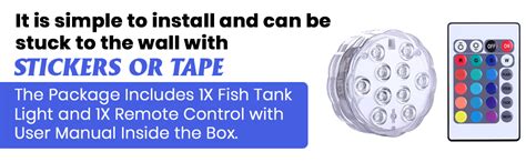 VEROX Plastic Waterproof Ip68 Submersible Aquarium Lights Led 16 Colors ...