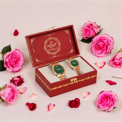Omax Couple Watch Pair – Timeless Anniversary Gift for Him & Her BCCOM