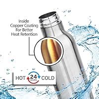 Milton New Smarty 900 Thermosteel Water Bottle, 730 ml, Silver : Amazon ...
