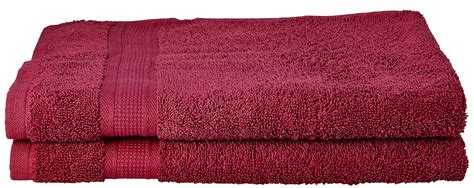 Bombay Dyeing Santino 2-Piece 550 GSM Cotton Hand Towel Set - Maroon ...