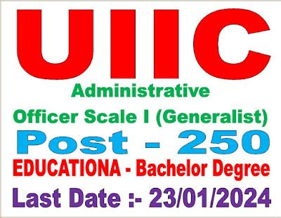 UIIC (United India Insurance Company Limited) Administrative Officer ...