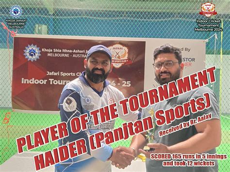 Indoor Cricket Tournament 2024 | Khoja Shia Ithna-Ashari Jamaat ...