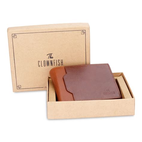 RFID Leather Bi-Fold Wallet for Men, Card Slots & Coin Pocket, Genuine ...