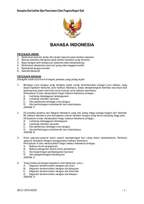 Contoh Soal Bhinneka Tunggal Ika Kelas 10: Pemahaman dan Penerapannya