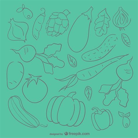 Gemuese gezeichnet Bilder - Kostenloser Download auf Freepik