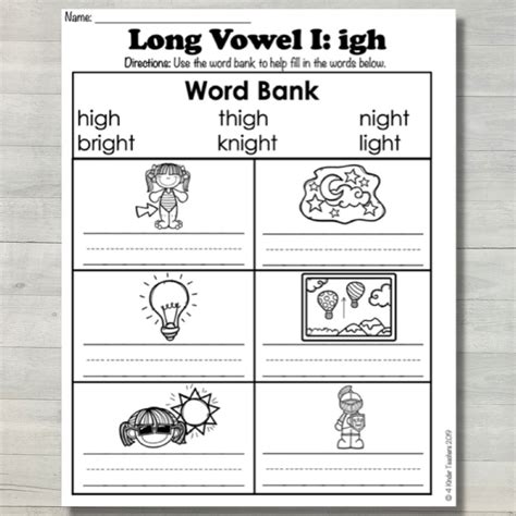 Teaching Long I Words in Kindergarten - 4 Kinder Teachers