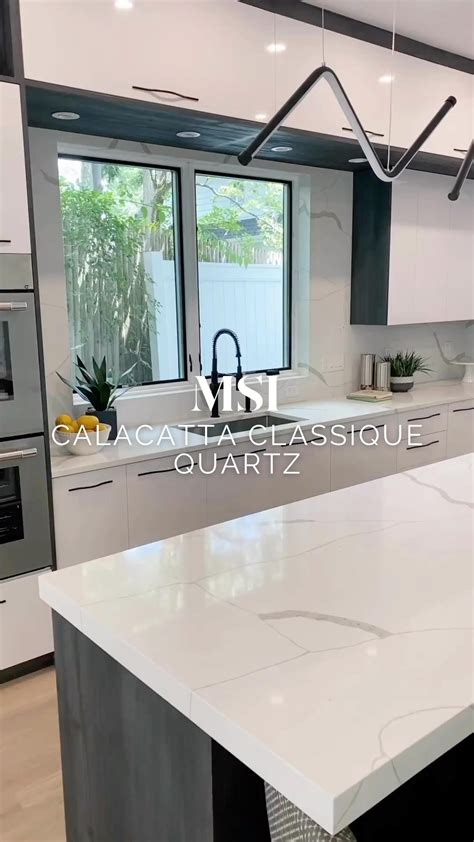Calacatta classique quartz white quartz marble look quartz – Artofit