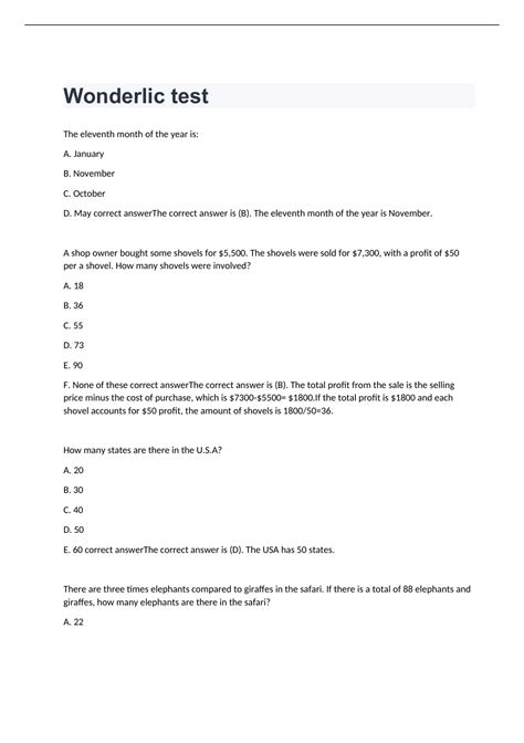 Wonderlic test exam 2022/2023 with complete solutions - Wonderlic ...
