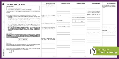 👉 The And and Or Rules Walkthrough Worksheet