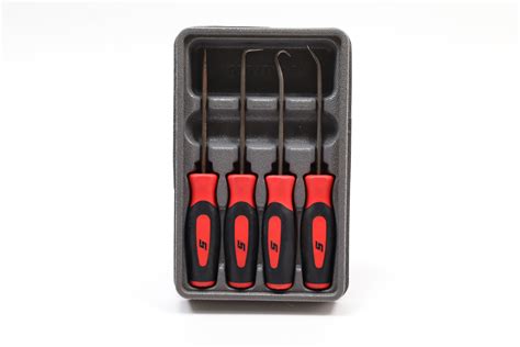 Snap-on Tools SGASA204CR Instinct 4-Piece Soft Grip Miniature Pick Set ...