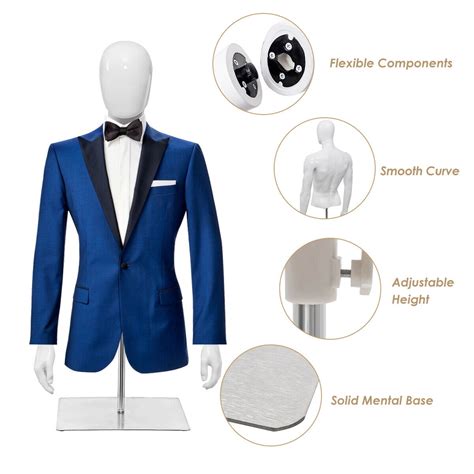 Gymax Half Body Mannequin Form Male Head Turn India | Ubuy