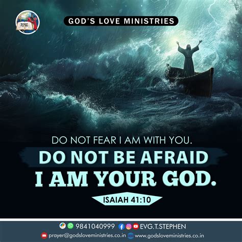 Isaiah 41:10 :: God's Love Ministries - Today's Promise