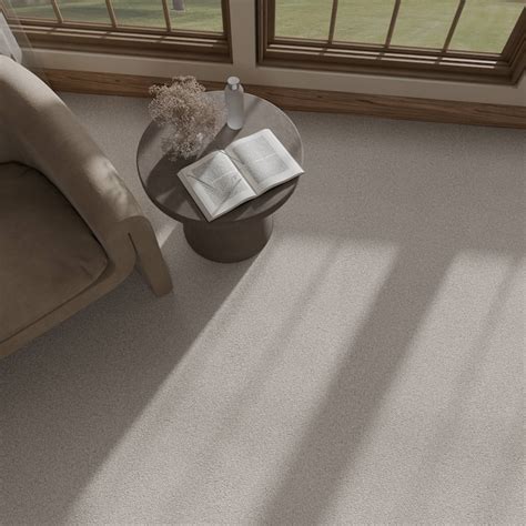 STAINMASTER (Sample) 8-in x 8-in Welcome Retreat III Linen Off-white 68 ...