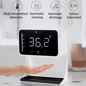 Debonair 2 in 1 IR Thermometer & Automatic Sanitizer Dispenser with ...
