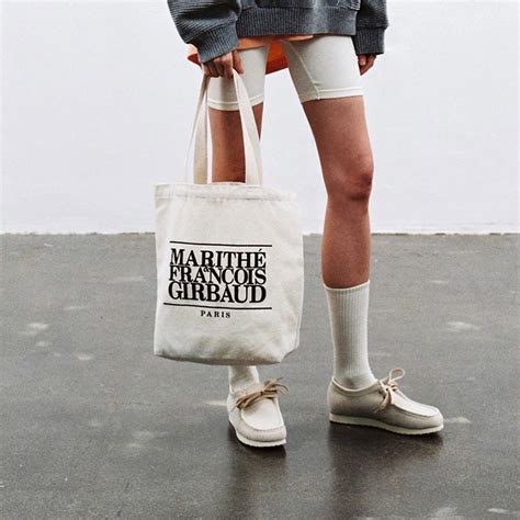 Marithé Francois Gribaud logo tote bag | LINE SHOPPING