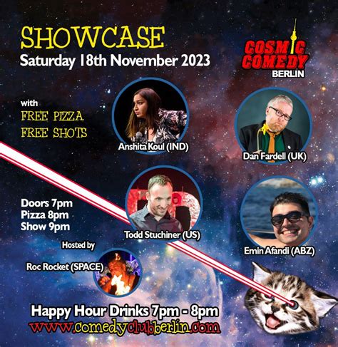 Cosmic Comedy Club Berlin : Showcase, Cosmic Comedy Club Berlin, 18 ...