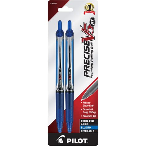 PILOT Precise V5 RT Refillable & Retractable Liquid Ink Rolling Ball ...