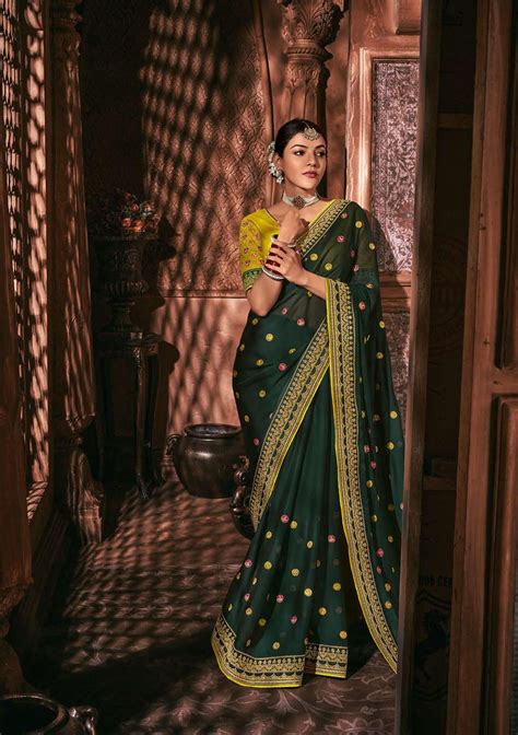 Embroidered sarees - Latest embroidery saree collection online | Kolour